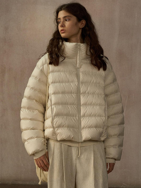 Harbor Stand-Collar Puffer Jacket